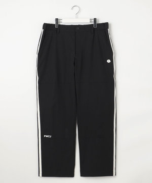 【撥水加工/ストレッチ】サイドストライプ ワイドパンツ ゴルフ