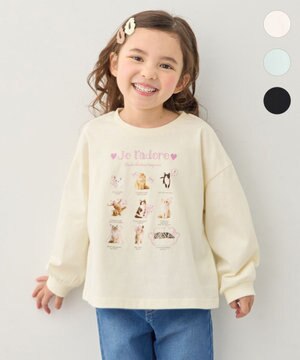  【綿100%】ネコアソート 長袖Tシャツ