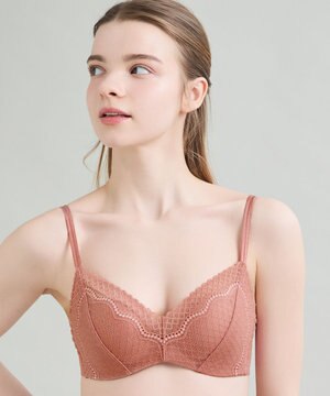  【リニューアル】364ブラ レース ノンワイヤーブラ