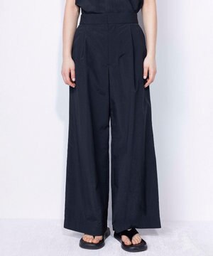 【ReNAVE・洗える/撥水加工/接触冷感/UVケア/セットアップ】ナイロンタスラン ワイドパンツ