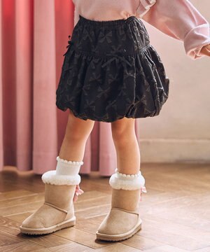  リボン バルーンスカート