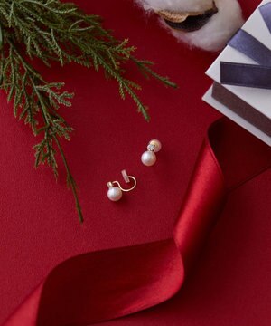  【K10】ジュエルパールイヤリング