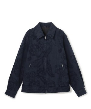  【HIGH GRADE LINE】ワラカットエンブロイダリー　ジップアップブルゾン