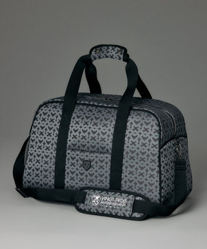  【UNISEX】モノグラムボストンバッグ　シューズ収納付きの大容量　ショルダー持ちも可能