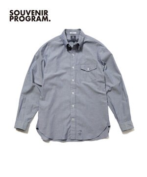  【J.PRESS ORIGINALS】【UNISEX】Cotton Dangary B.D. Shirt / Baggy-Fit