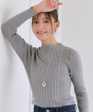  【新色追加・洗える】ランダムリブニットプルオーバー