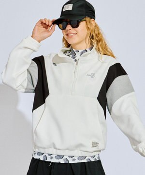 【WOMEN】カラーブロッキング プルオーバー ゴルフウェア レディース