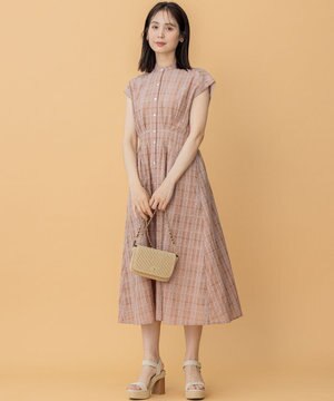  ラメシアーチェック ワンピース