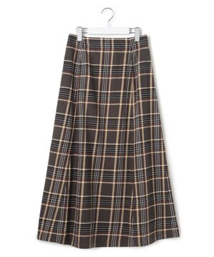  【WOMEN】チェック ロングスカート