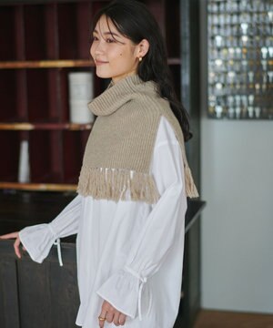 カシミヤブレンドバルキースヌードベスト