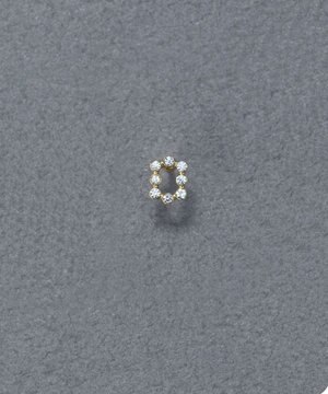  〈金属アレルギー対応〉タイニーレクタングルビジューピアス(片耳)　小粒/小さい/小さめ/セカンドホール