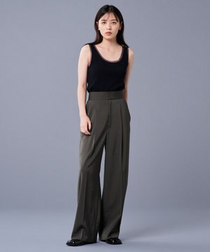  マット サテン ワイドパンツ（uncrave STANDARD）