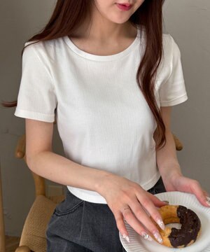  【SMサイズ展開】コンパクトリブT