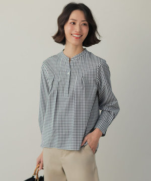【WEB限定カラーあり】コンパクトエステネージュ スキッパー ブラウス