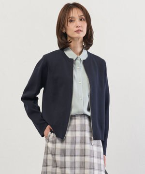  INTERLOCK ニット ブルゾン