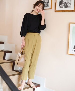  【UVケア・接触冷感・撥水】クールタッチミラクルガード テーパード パンツ