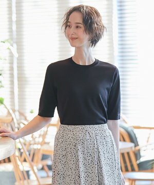 【XSサイズ~/洗える/セット着用可】シャインハイゲージ プルオーバーニット