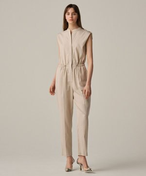  【手洗い可】シャンブレー オールインワン（uncrave WHITE）