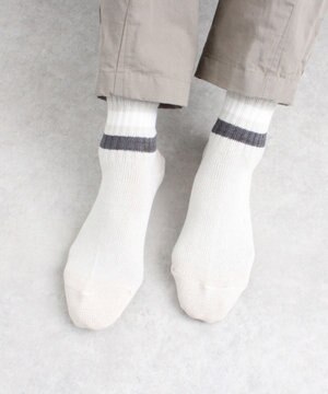  【UNISEX】PAPER STRIPE SHORT ソックス