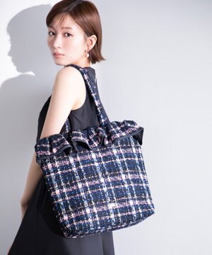  【TOCCA×岡崎紗絵コラボ・A4サイズ対応・一部カラー撥水】COLOR OF WAVES BAG バッグ
