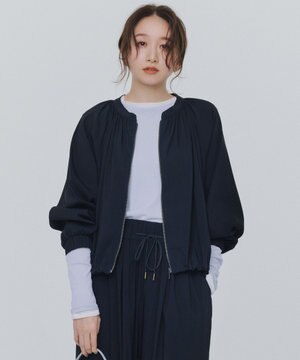  【洗濯機可/接触冷感/UVケア】清涼リラックスブルゾン