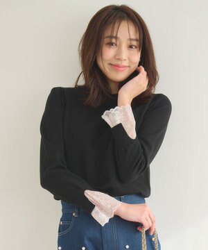  レースコンビ ニット