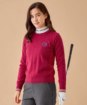 WOMEN】ストレッチモールハーフジップ ニット / 23区GOLF