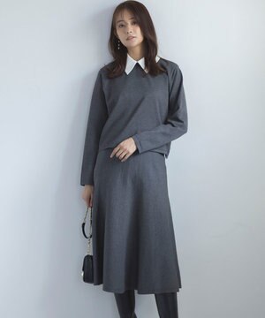 【WEB限定】ELENA襟付き セットアップワンピ