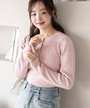  【WEB限定/25年秋冬新作】別注USPOLOヘンリーネックニットPO