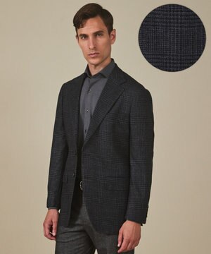  【Ermenegild Zegna/ゼニア】トロフェオ カシミヤ ジャケット_グレーチェック