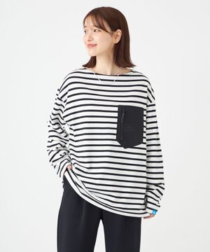  【UNISEX】ボートネックボーダーＴシャツ（S・Mサイズ）