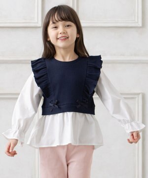  レイヤード ブラウス