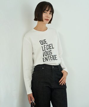  コットンスムース グラフィック ロンＴ