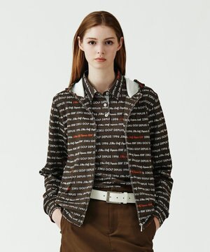  【WOMEN】ロゴパターンプリント フーディパーカー