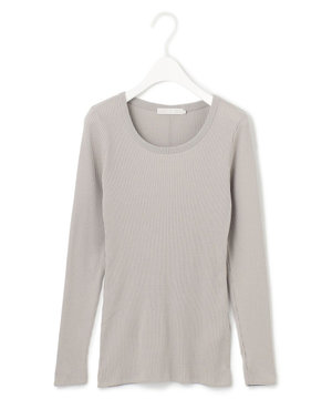  【洗える】４×２リブ プルオーバー
