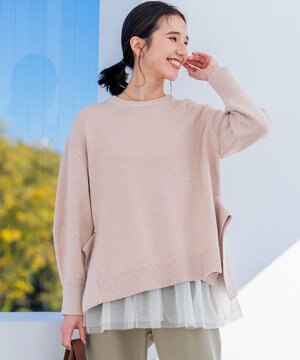  SOBANEラメプルオーバー ニット