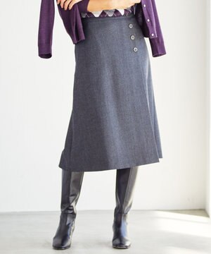  クラシカルツイード＆ヘリンボン スカート