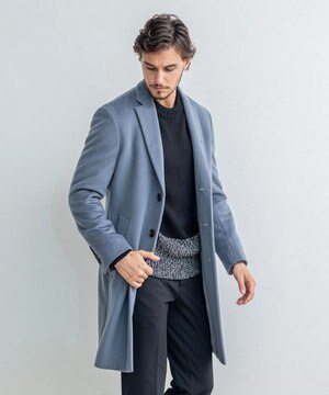  グロッシーウール　チェスターコート