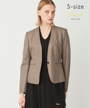 S-size】LUIZA / ノーカラージャケット / BEIGE, | ファッション通販 