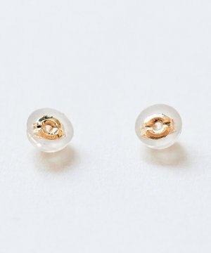  【K10】ダブルロックシリコンピアスキャッチ(両耳)