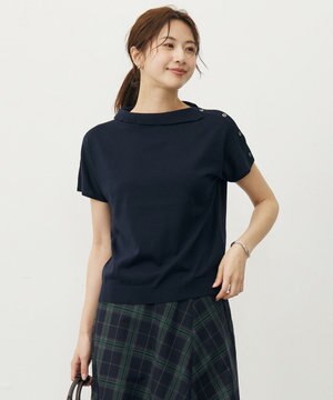  【洗える・抗菌防臭】COTTON POLYESTER 襟付き ニット