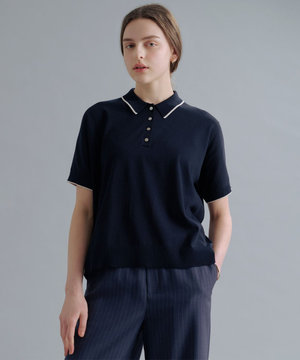 DRY COTTON ポロ ニット