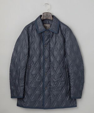 【仕事で着用可】ブライトシャンブレー キルティング ドレスダウン