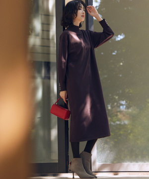 【WEB限定】スムースストレッチニット ワンピース