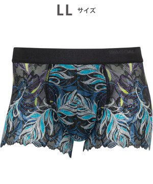  WACOAL MEN 【レースボクサー】 ボクサーパンツ フロント快適グラマラス 通気性 スカラ始末(裾部分) 前閉じ レース 下着 メンズ WT3826 /ワコールメン