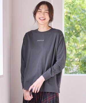 【洗濯機可】チビロゴロングスリーブＴシャツ