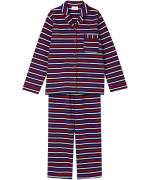  【綿100%】トリコロールパジャマ