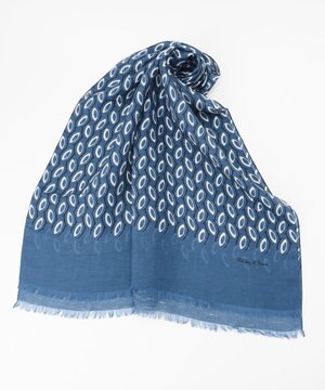  【イタリア製】スケールパターンショール