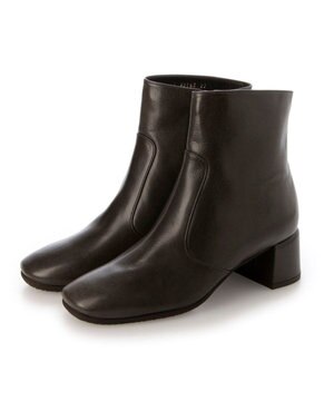  <D'ICI>スクエアトゥショートブーツ