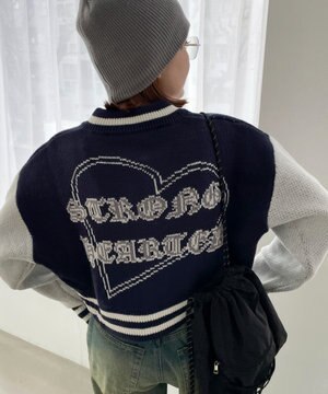  ニットショートスタジャン